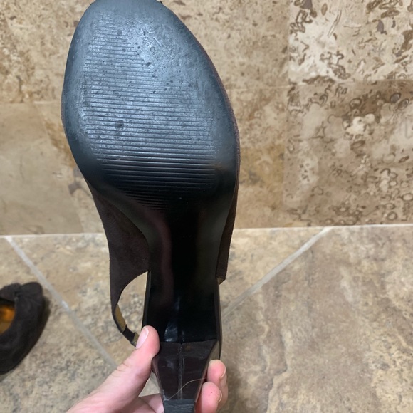 Guess medium brown suede platform heels - Picture 7 of 8